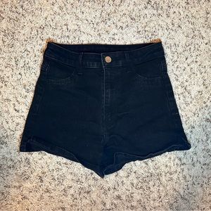 Black Denim Short
